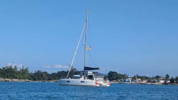 2025 12 25 Ankunft Great Harbor Cay, Bahamas